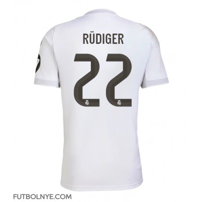 Camiseta Real Madrid Antonio Rudiger #22 Primera Equipación 2025-26 manga corta Camiseta Real Madrid Antonio Rudiger #22 Primera Equipación 2025-26 manga corta